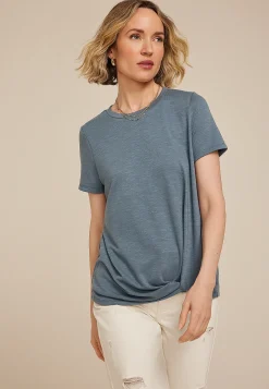 Maurices Tees-24/7 Austin Knot Hem Tee