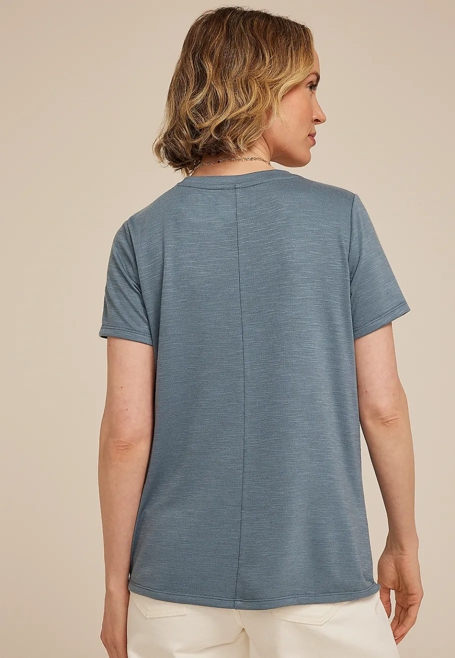 Maurices Tees-24/7 Austin Knot Hem Tee