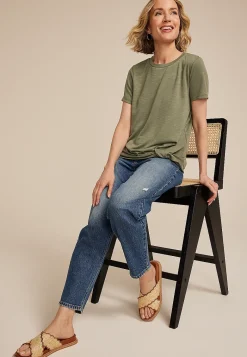 Maurices Tees-24/7 Austin Knot Hem Tee