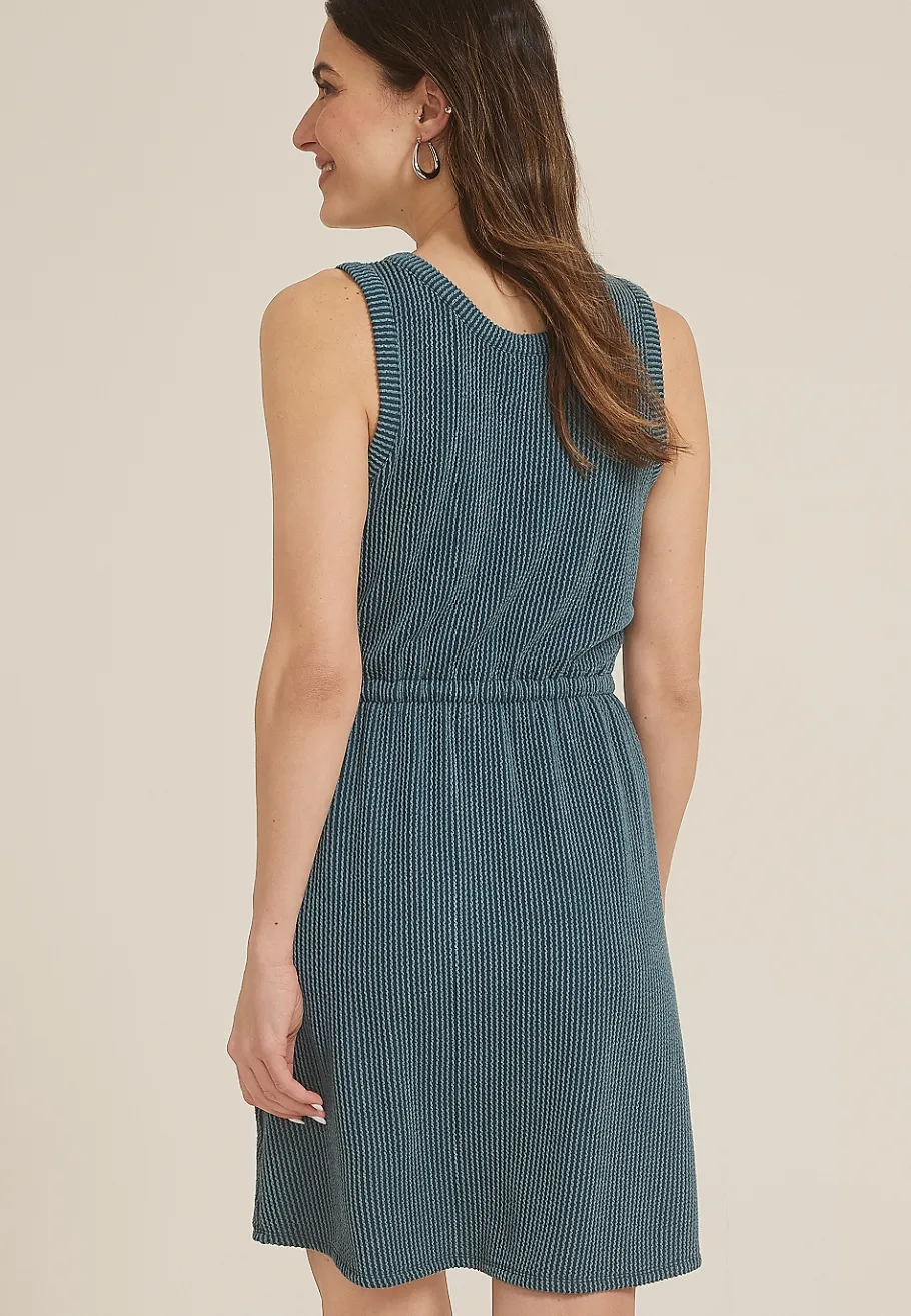 Maurices Casual Dresses-24/7 Bare Henley Wavy Rib Dress