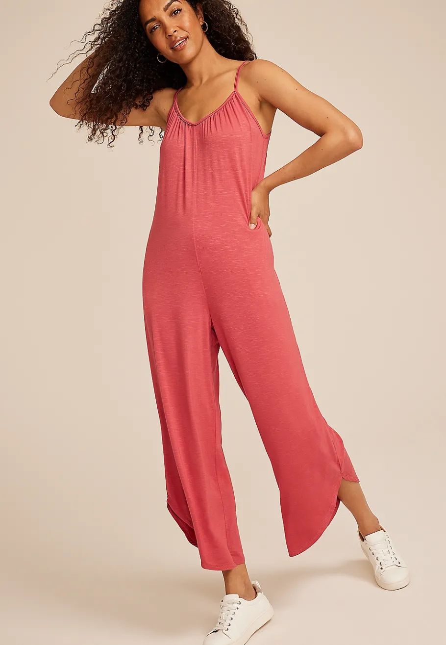 Maurices Casual Dresses-24/7 Bare Waistless Knit Jumpsuit