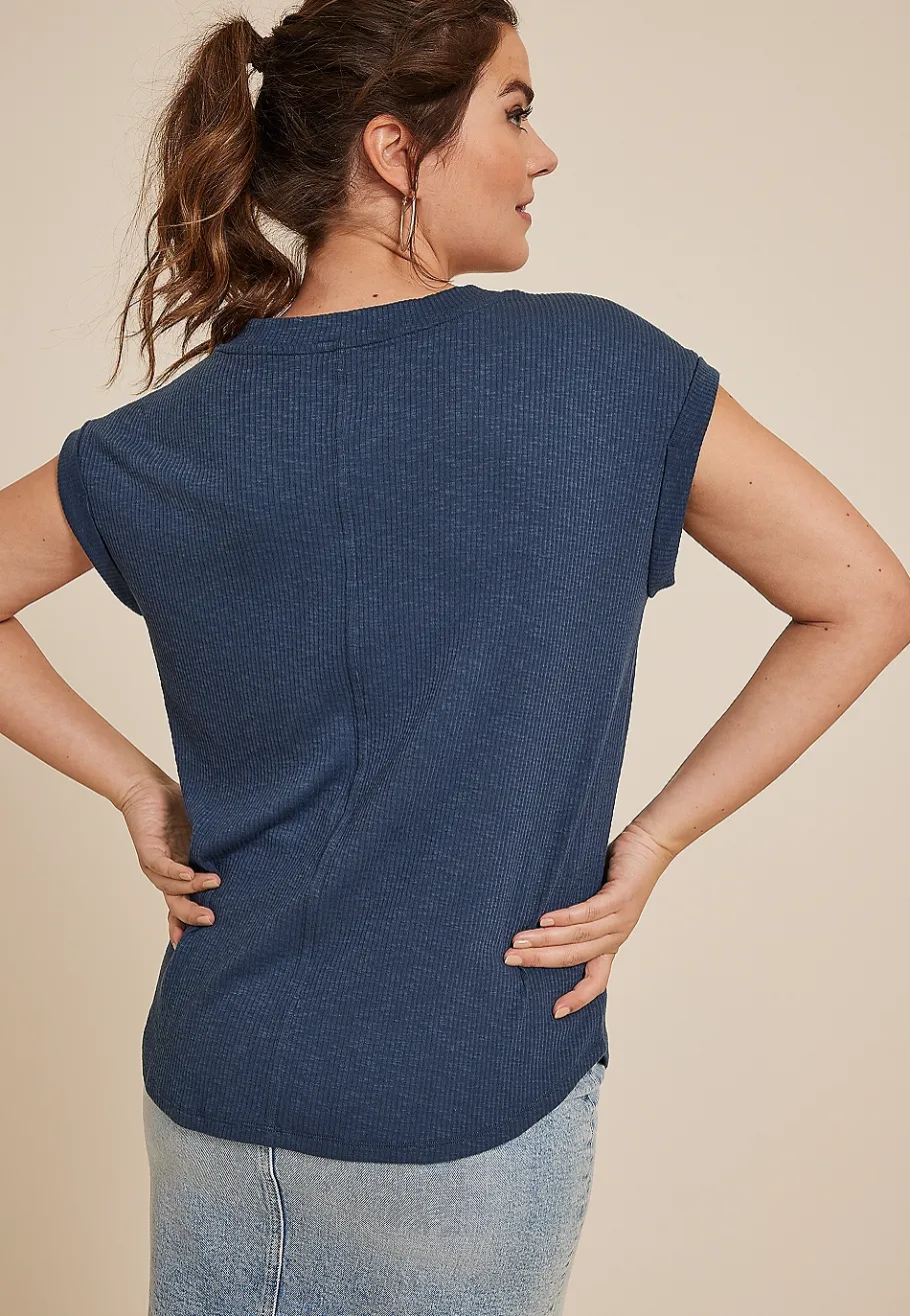 Maurices Tees-24/7 Berkley V Neck Tee