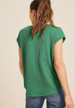 Maurices Tees-24/7 Clara Wavy Ribbed Short Sleeve Tee