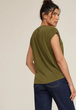 Maurices Tees-24/7 Crepe V Neck Tee