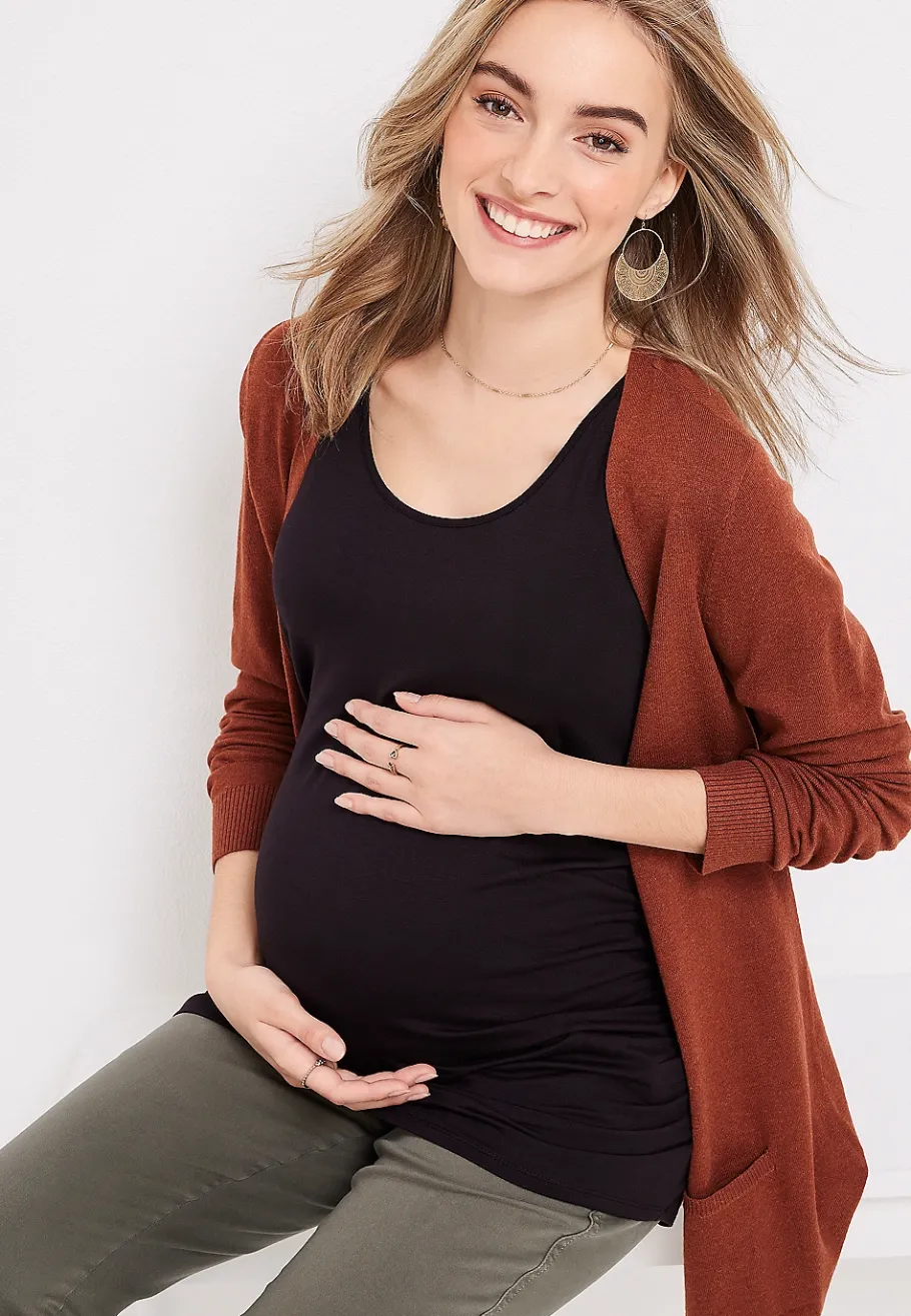 Maurices Maternity-24/7 Flawless Scoop Neck Maternity Tank
