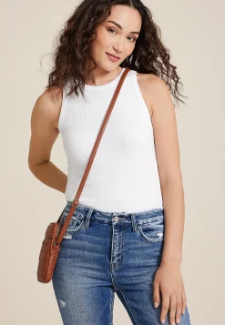 Maurices Tanks & Camis-24/7 Highline Solid Fitted Ribbed Tank Top