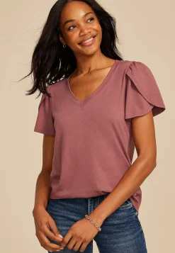 Maurices Tees-24/7 Holland Tulip Sleeve Tee