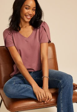 Maurices Tees-24/7 Holland Tulip Sleeve Tee