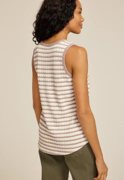 Maurices Tanks & Camis-24/7 Jacquard Striped Tank Top