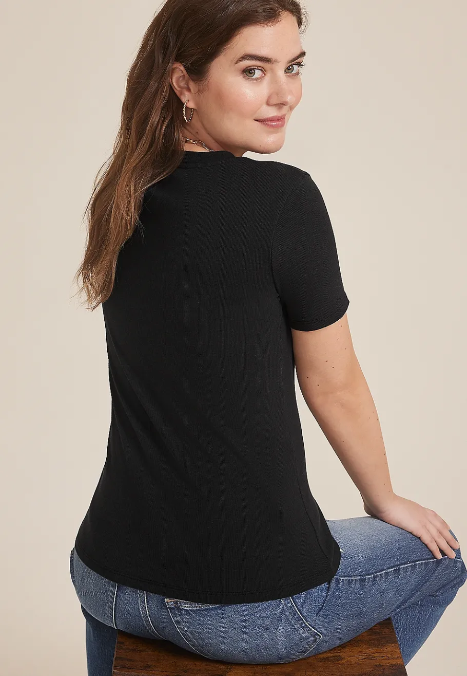 Maurices Tees-24/7 Jordan Scoop Neck Tee