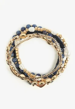 Maurices Bracelets & Anklets-5 Pack Navy Beaded Stretch Bracelet Set