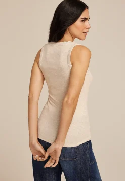 Maurices Tanks & Camis-24/7 U Line Heathered Tank Top