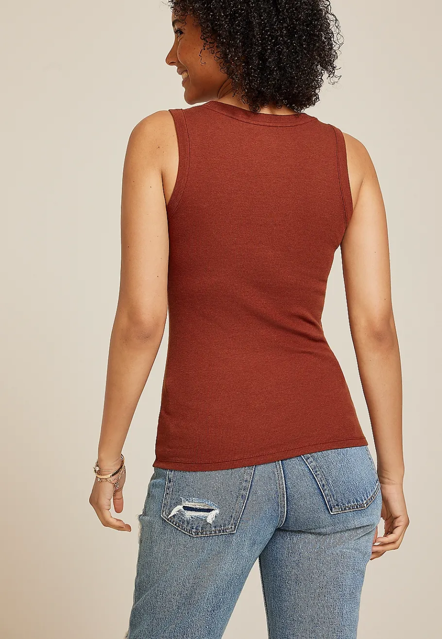 Maurices Tanks & Camis-24/7 U Line Tank Top