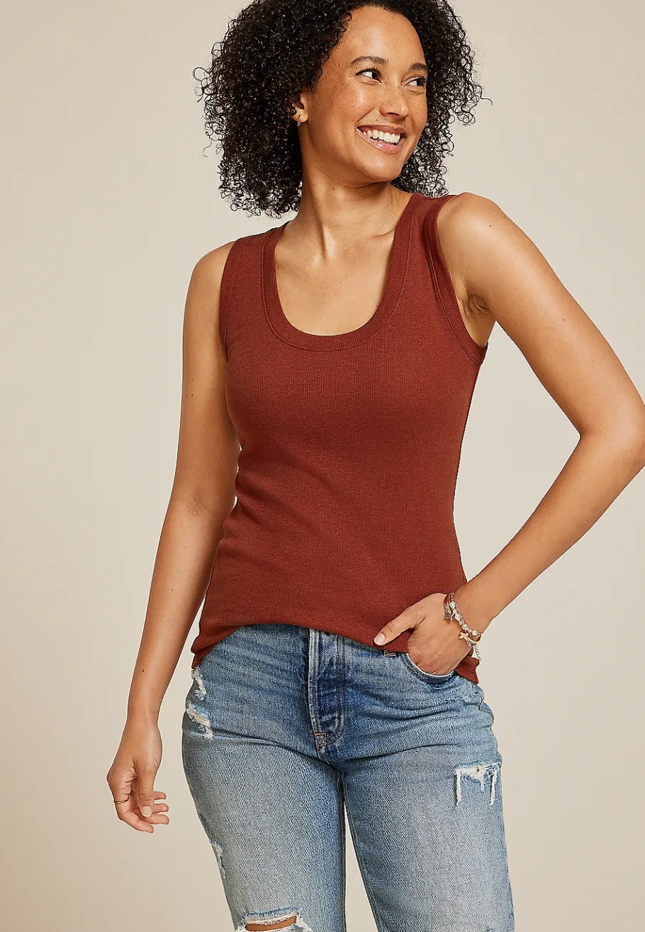 Maurices Tanks & Camis-24/7 U Line Tank Top
