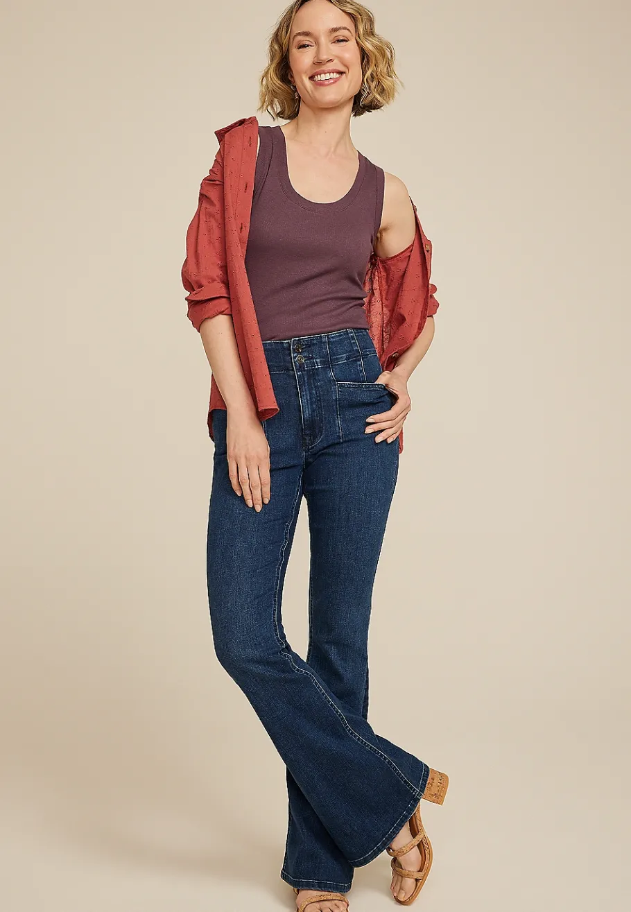 Maurices Tanks & Camis-24/7 U Line Tank Top