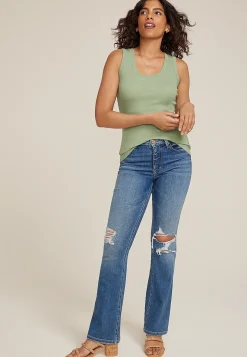 Maurices Tanks & Camis-24/7 U Line Tank Top
