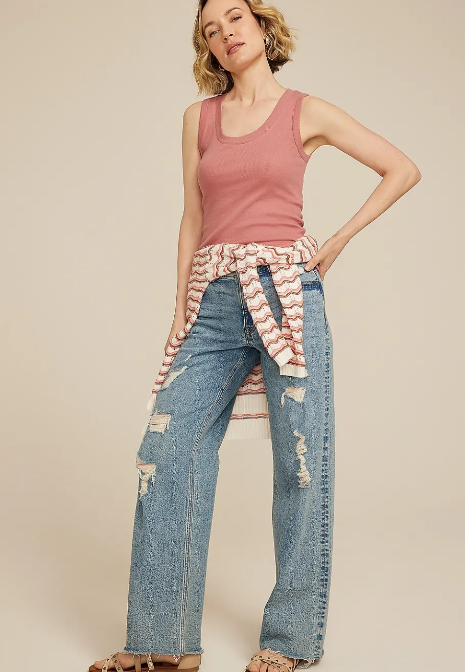 Maurices Tanks & Camis-24/7 U Line Tank Top