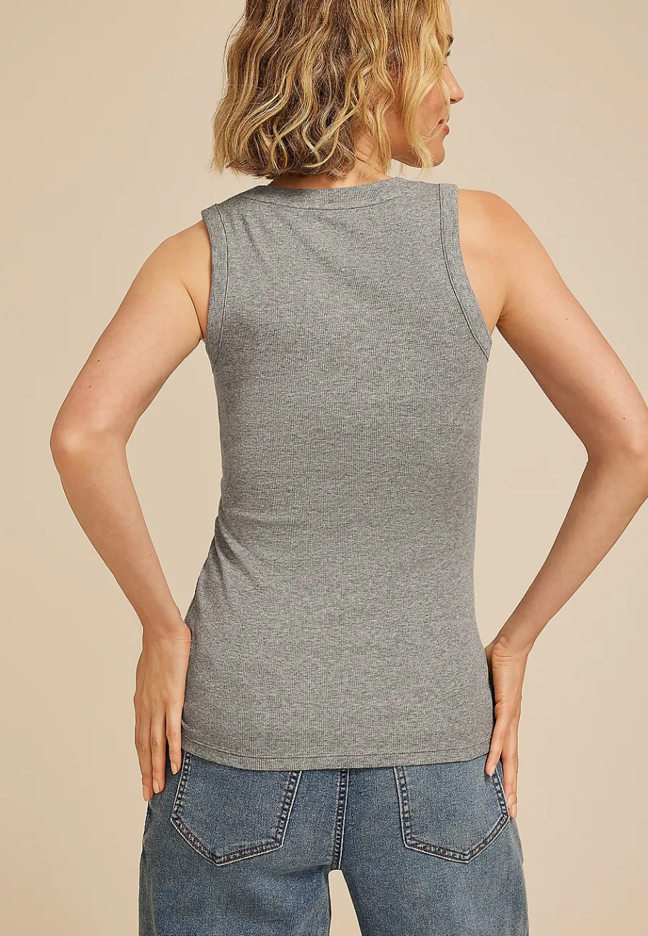 Maurices Tanks & Camis-24/7 U Line Tank Top