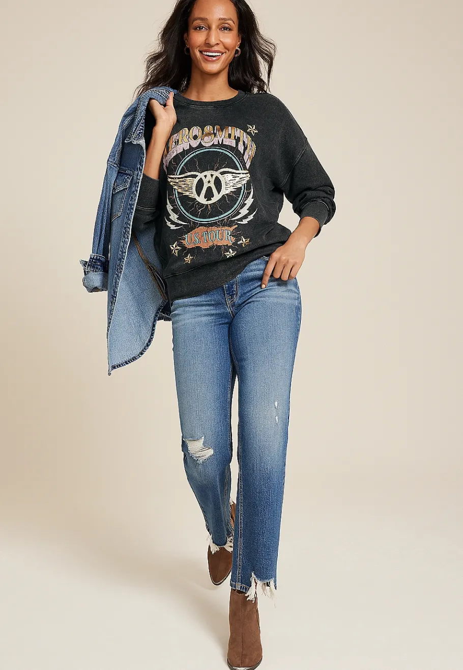 Maurices Sweatshirts|Graphics-Aerosmith Relaxed Fit Sweatshirt