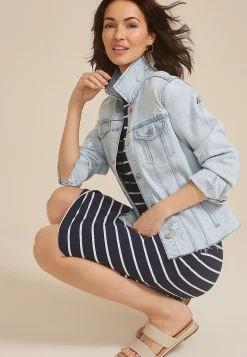 Maurices Jackets-Americana Star Light Denim Jacket