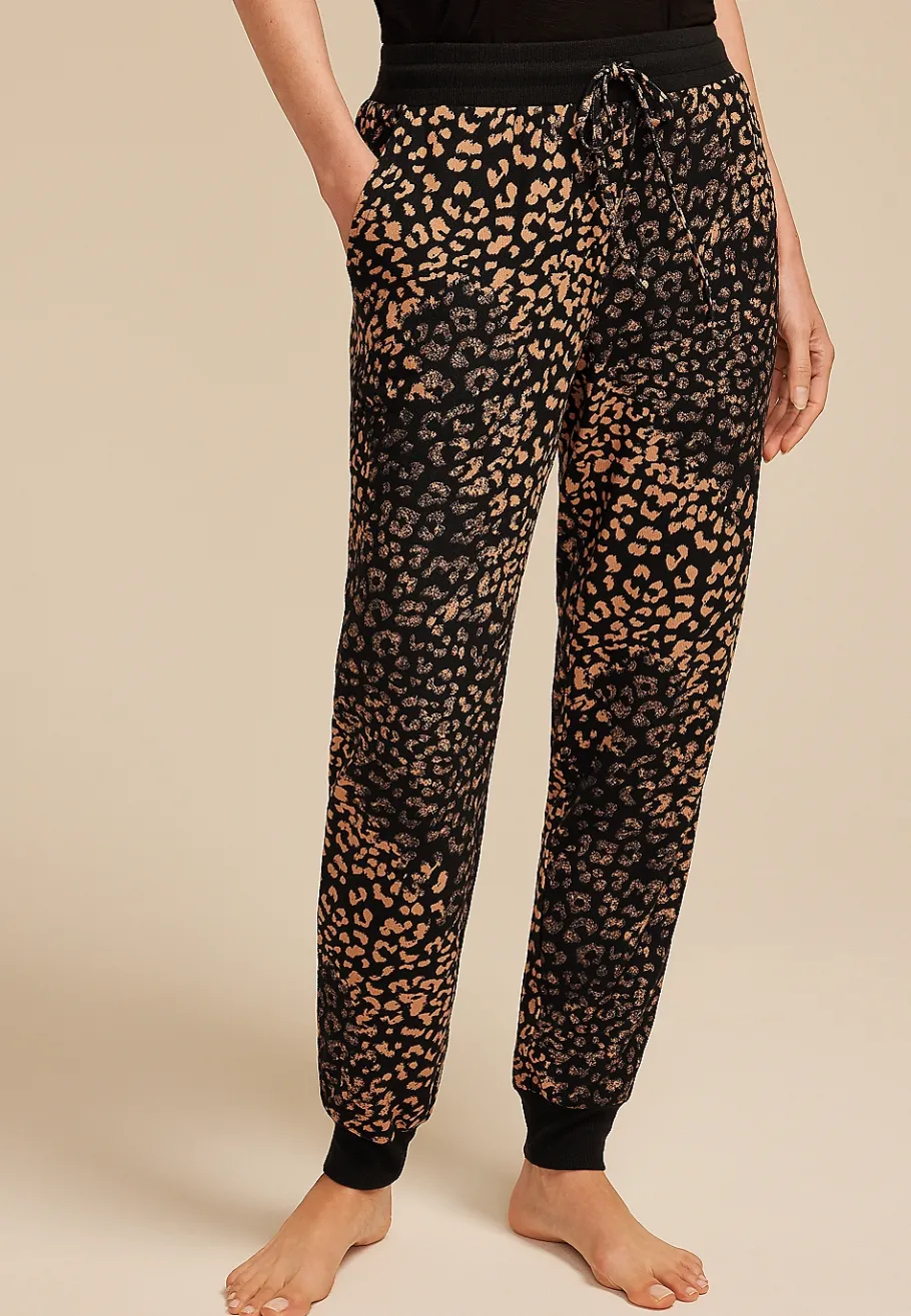 Maurices Pajamas|Pajamas-Animal Print Jogger Pajama Pants