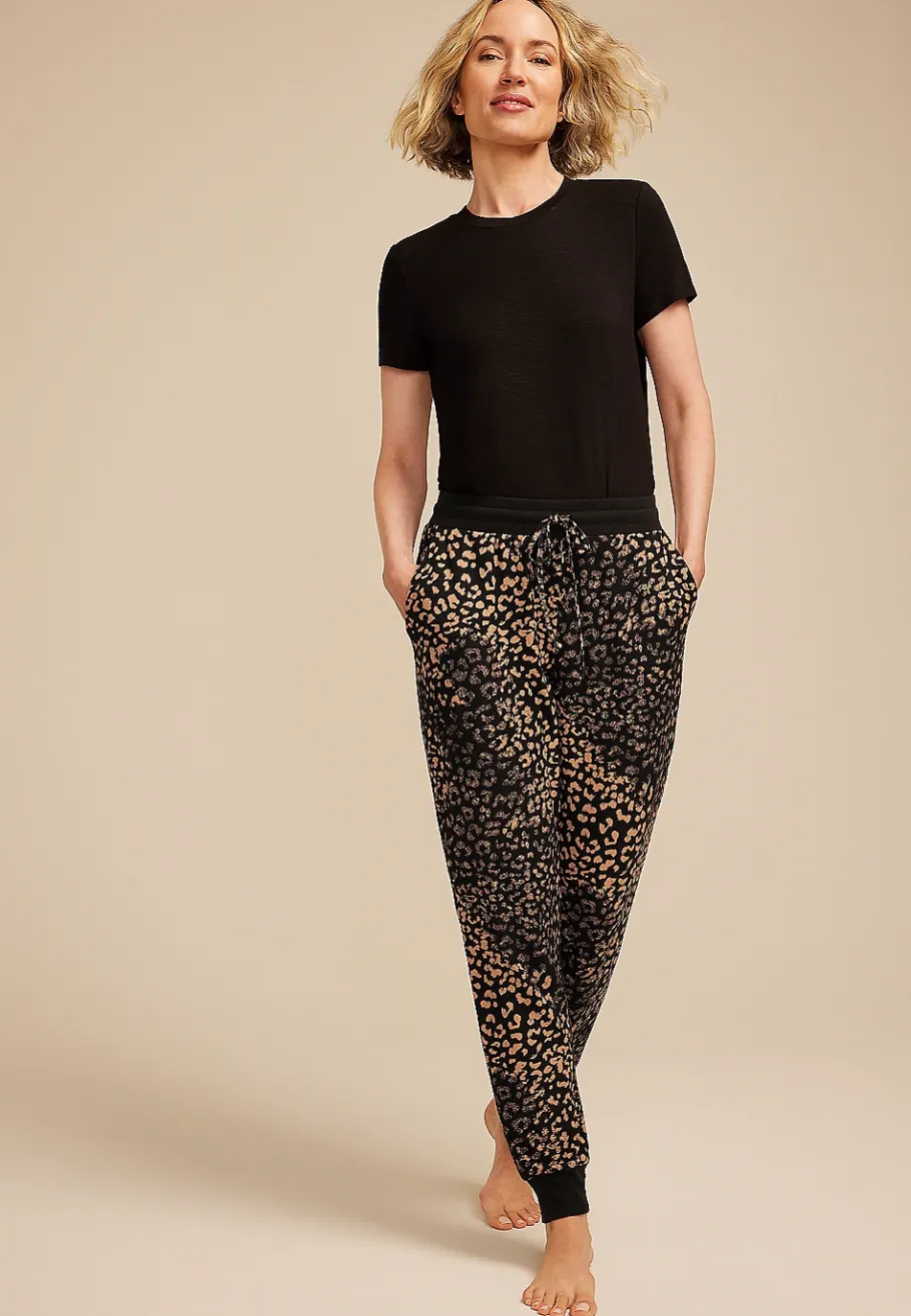 Maurices Pajamas|Pajamas-Animal Print Jogger Pajama Pants