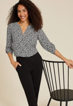 Maurices Shirts & Blouses-Atwood 3/4 Sleeve Popover Blouse