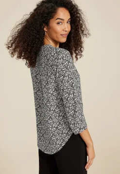 Maurices Shirts & Blouses-Atwood 3/4 Sleeve Popover Blouse
