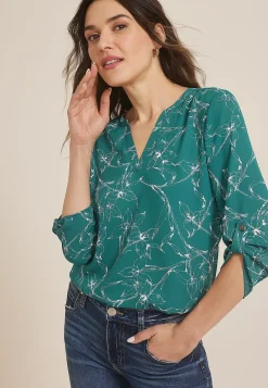 Maurices Shirts & Blouses-Atwood 3/4 Sleeve Popover Blouse