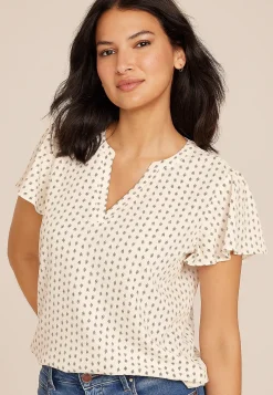 Maurices Shirts & Blouses-Atwood Flutter Sleeve Blouse