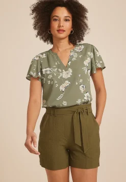 Maurices Shirts & Blouses-Atwood Flutter Sleeve Blouse