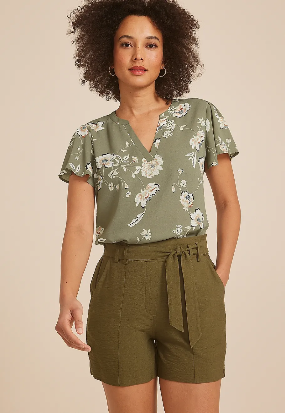 Maurices Shirts & Blouses-Atwood Flutter Sleeve Blouse