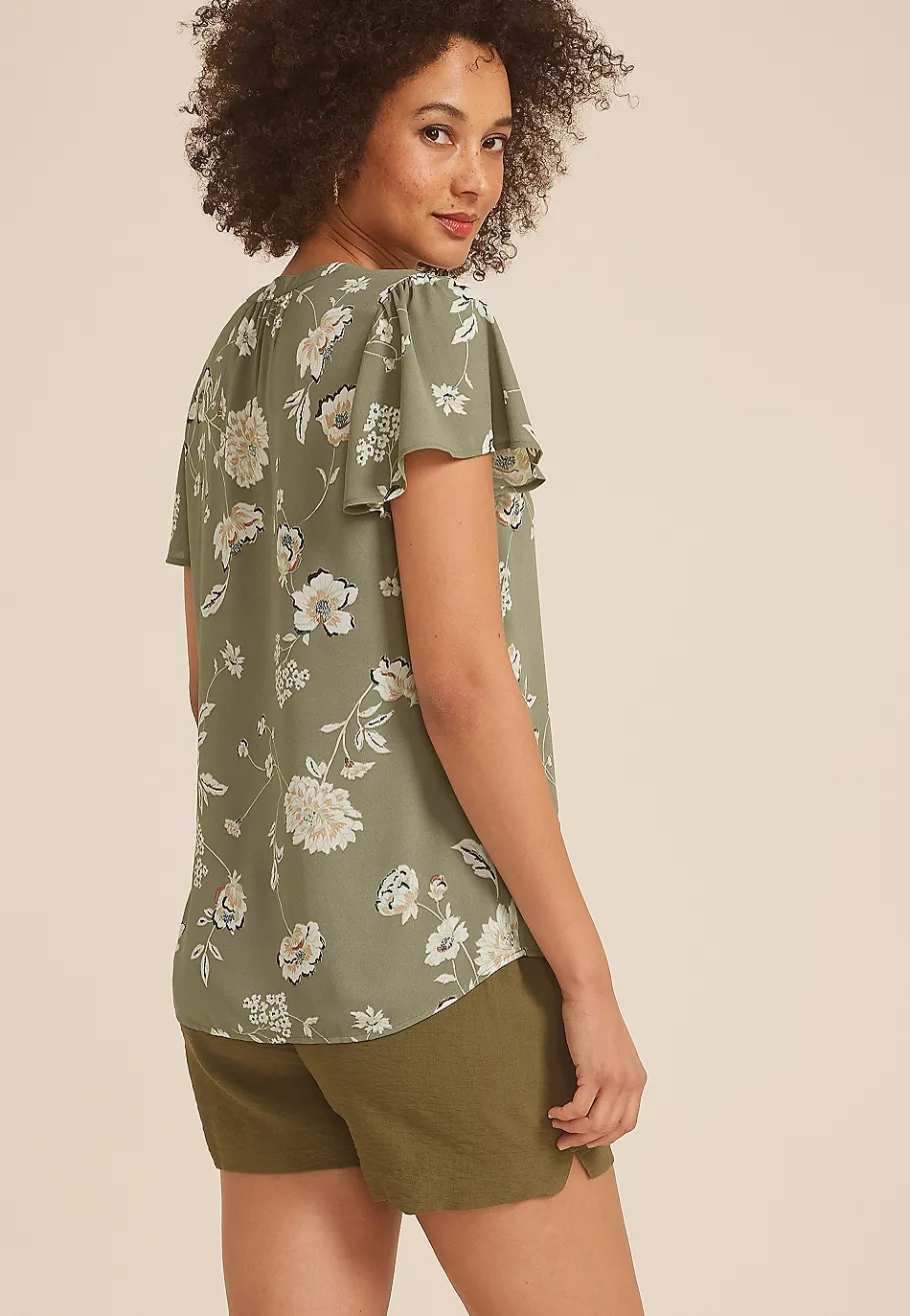 Maurices Shirts & Blouses-Atwood Flutter Sleeve Blouse
