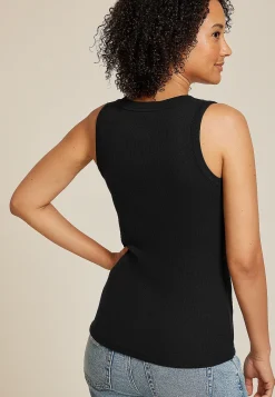 Maurices Tanks & Camis-Baby Rib V Neck Tank Top