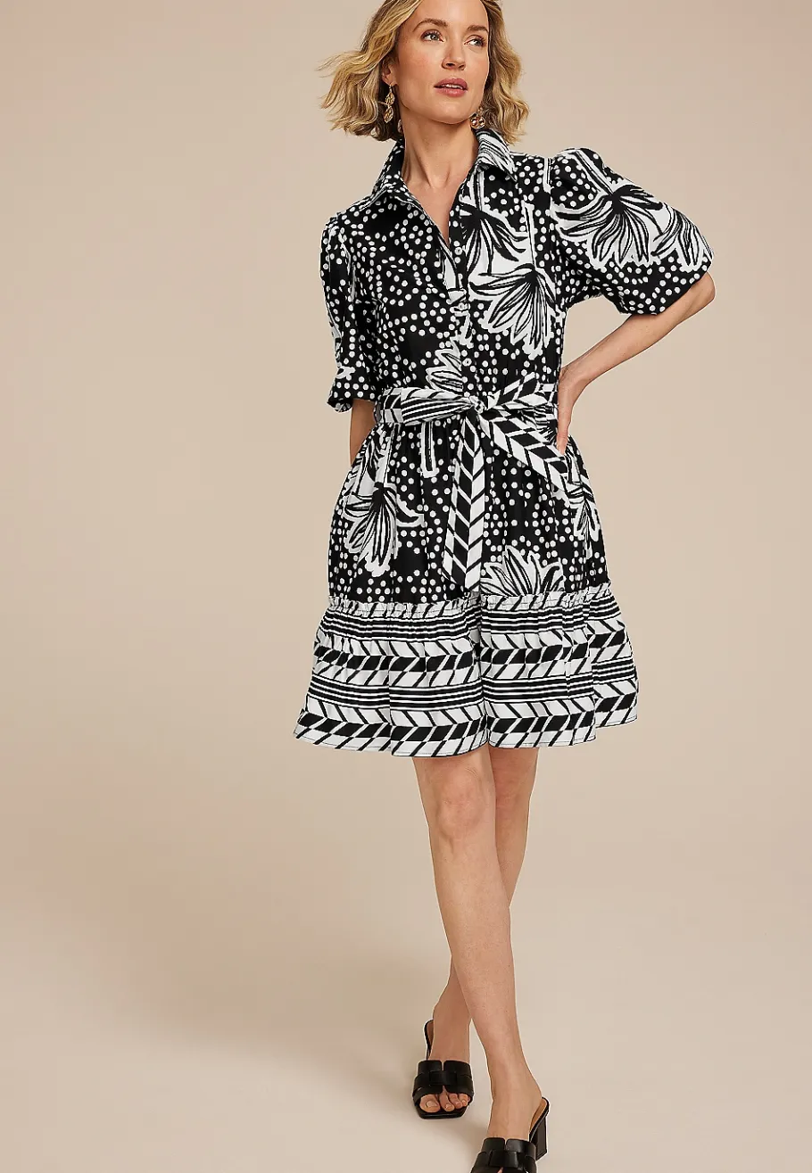 Maurices Work Dresses-Band Of The Free Printed Mini Dress