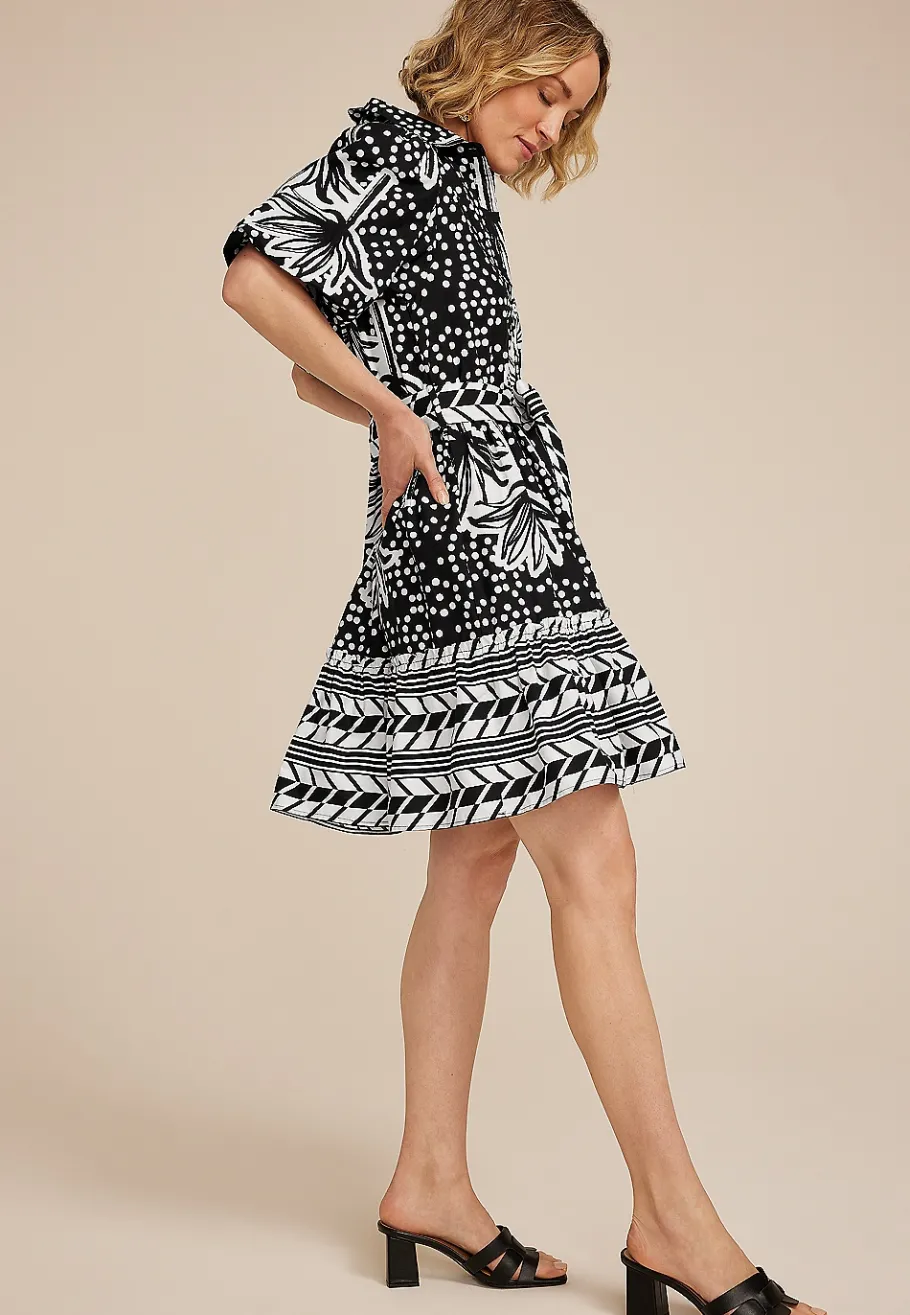 Maurices Work Dresses-Band Of The Free Printed Mini Dress