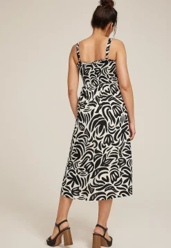 Maurices Work Dresses-Bare Printed Smocked Midi Dress