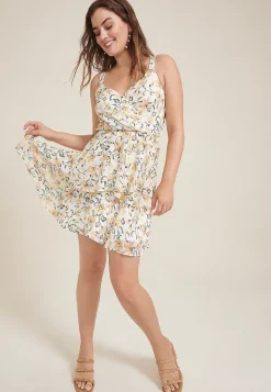 Maurices Wedding Guest & Cocktail Dresses-Bare Surplice Tiered Dress