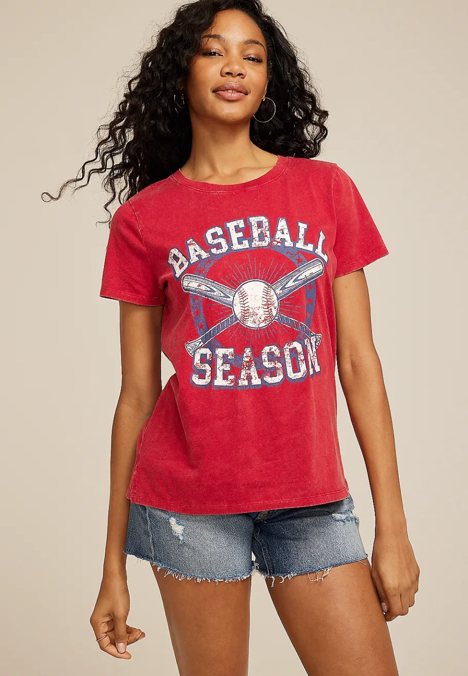 Maurices Tees|Graphics-Baseball Season Classic Fit Graphic Tee