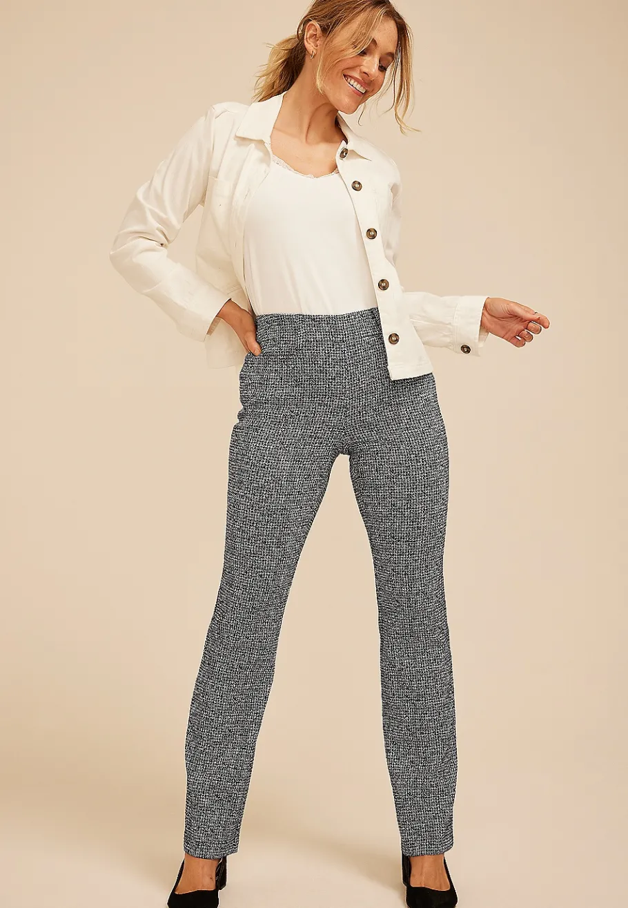 Maurices Pants-Bengaline Tweed Mid Rise Bootcut Pant