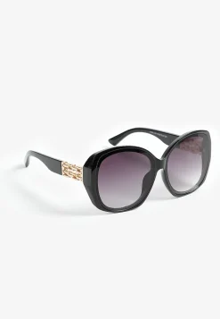 Maurices Sunglasses-And Gold Oversized Round Sunglasses
