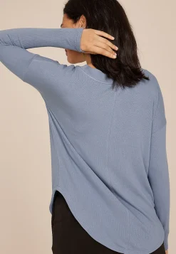 Maurices Tees-Brushed Ribbed Tunic Top