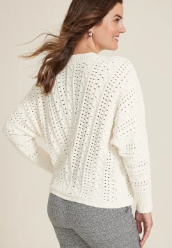 Maurices Sweaters Cardigans & Kimonos-Chevron Dolman Sweater