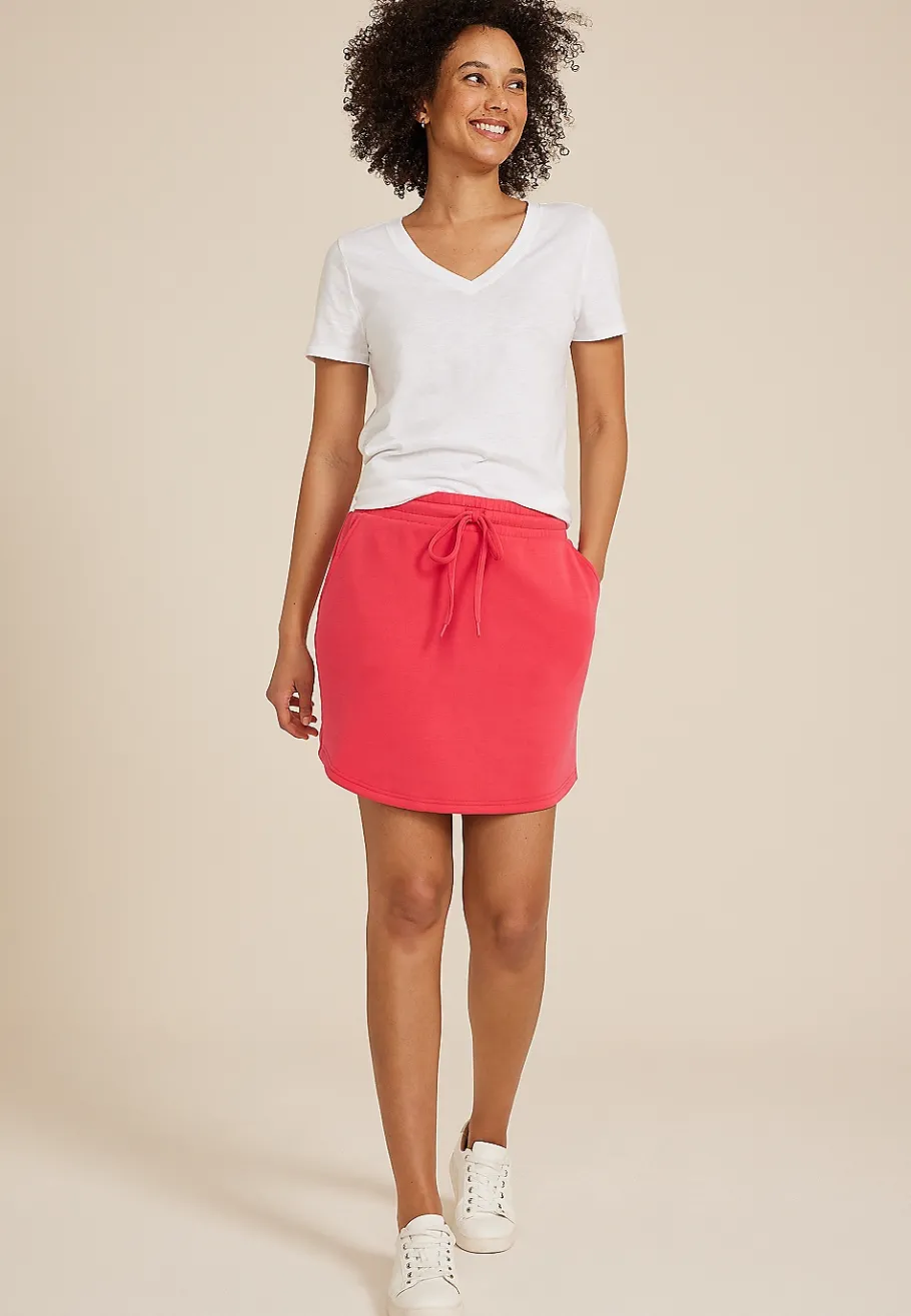 Maurices Skirts-Cloud Scuba Knit High Rise Skort