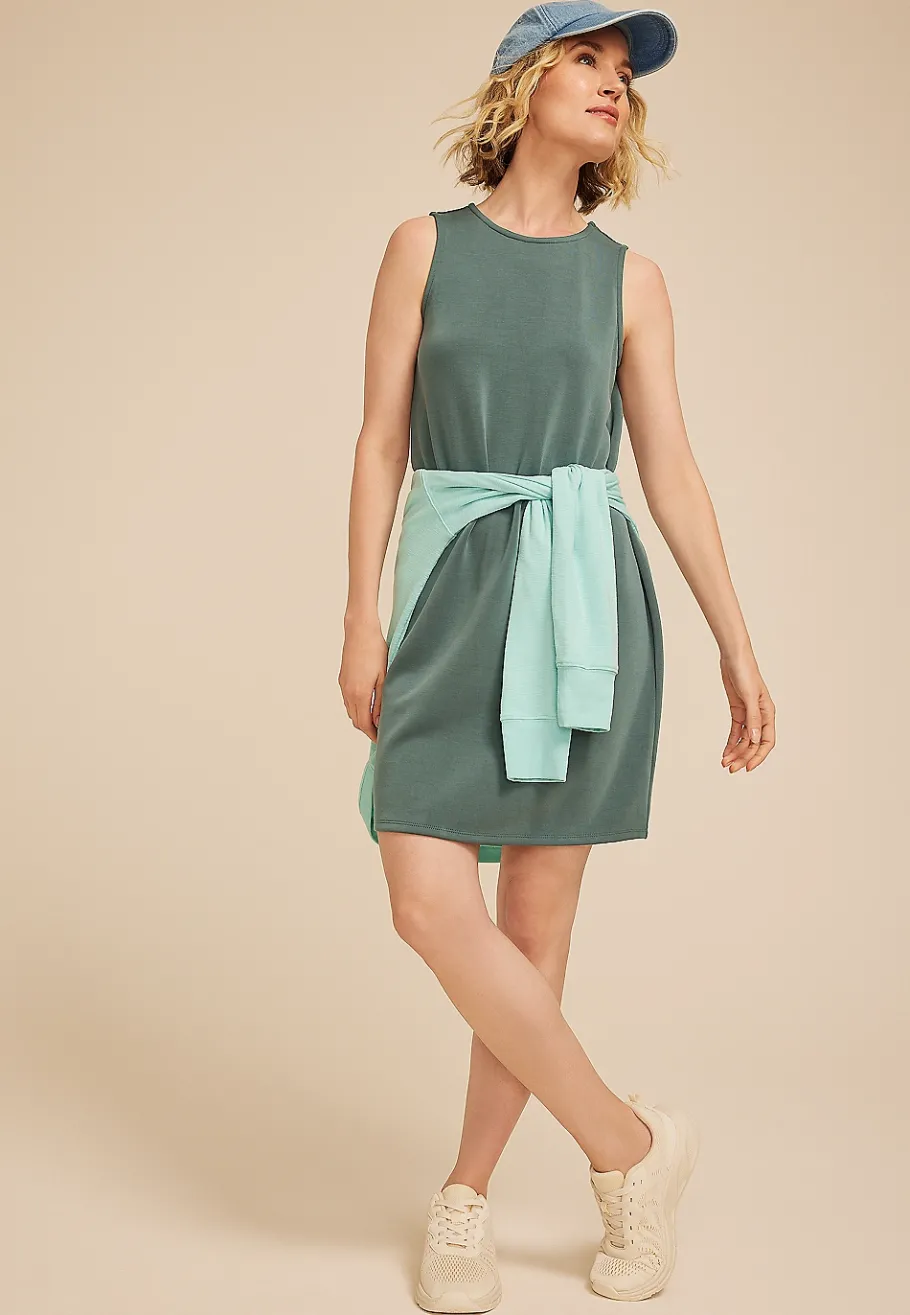 Maurices Casual Dresses-Cloud Scuba Knit Tank Mini Dress