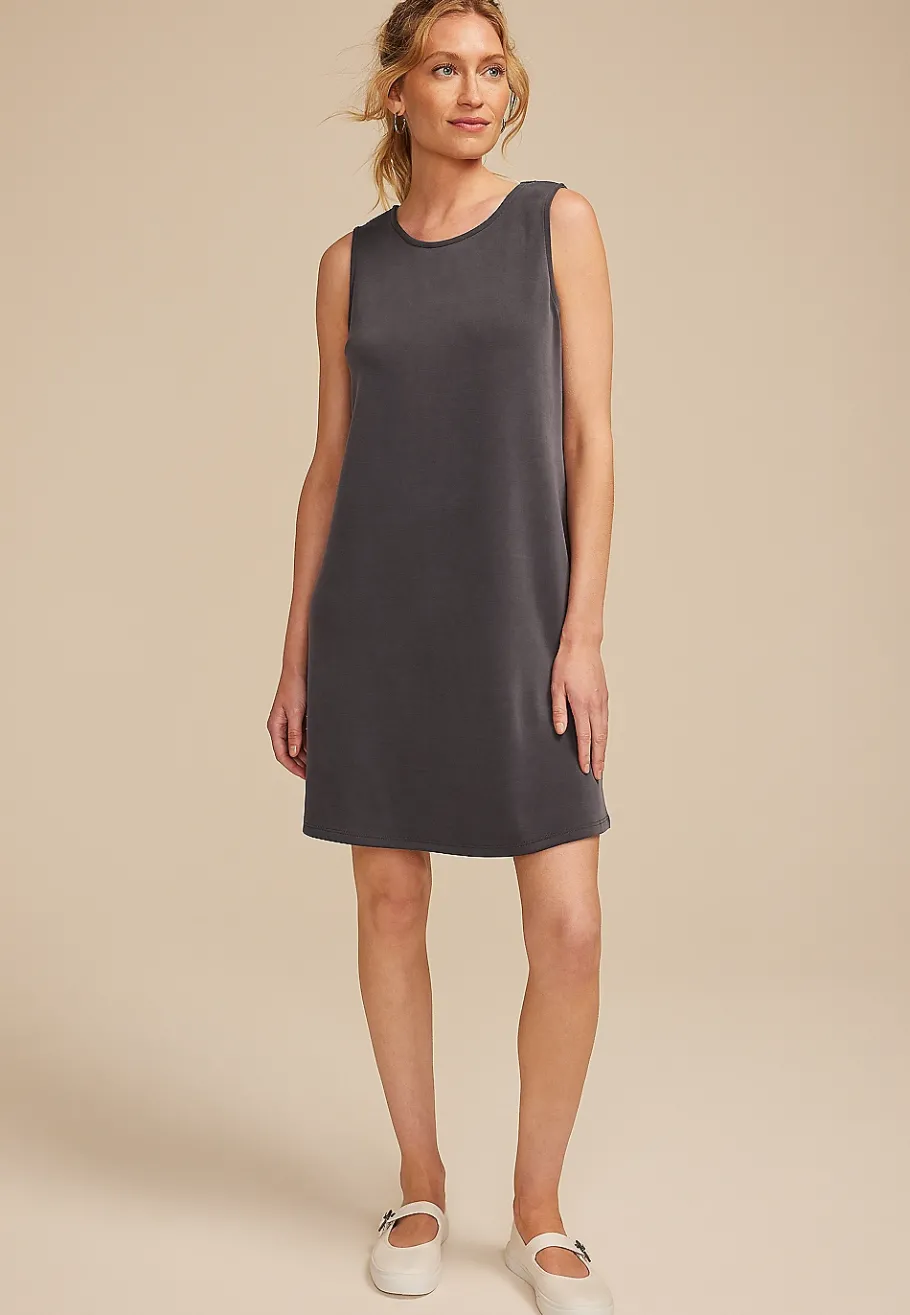 Maurices Casual Dresses-Cloud Scuba Knit Tank Mini Dress