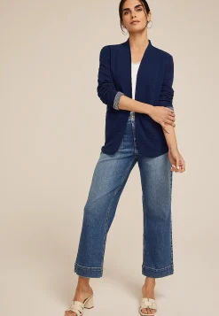Maurices Blazers-Collarless Knit Open Front Blazer