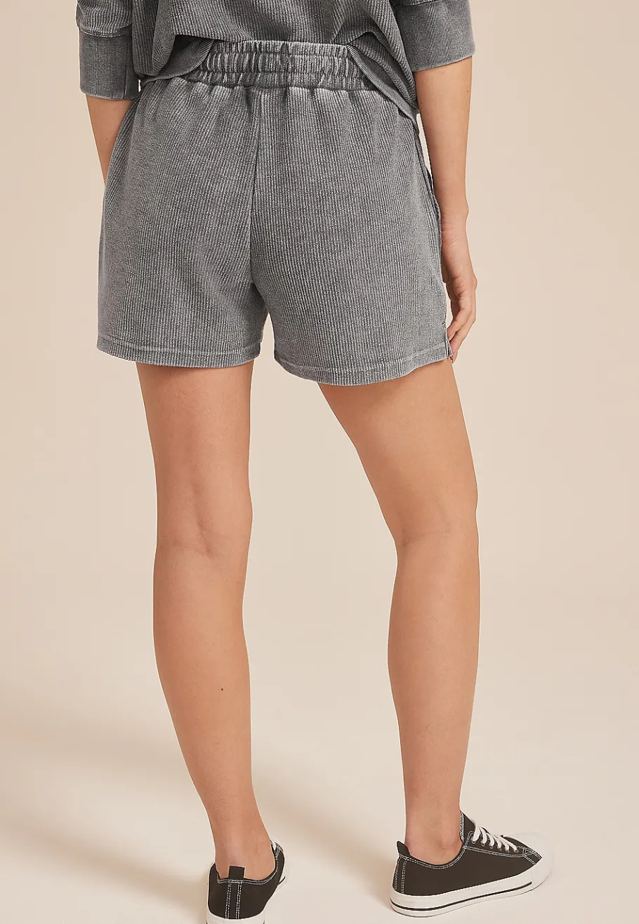 Maurices Shorts-Corded Ribbed High Rise 4in Short