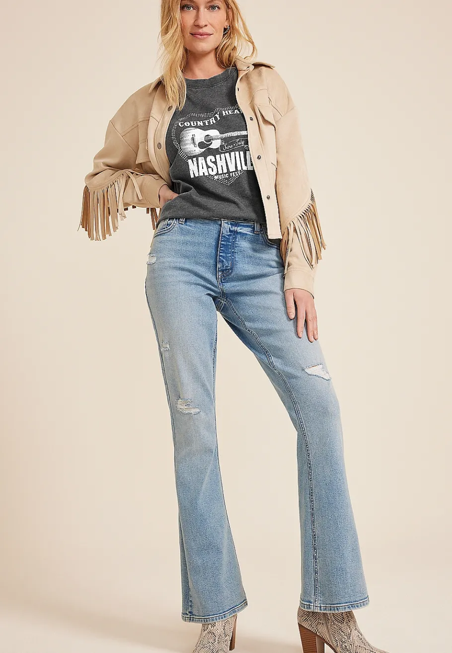 Maurices Tees|Graphics-Country Heart Nashville Music Fest Oversized Fit Graphic Tee