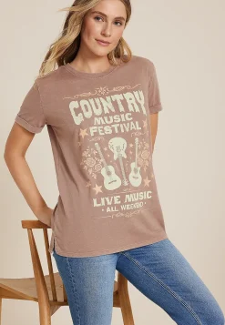 Maurices Tees|Graphics-Country Music Festival Oversized Fit Graphic Tee
